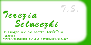 terezia selmeczki business card